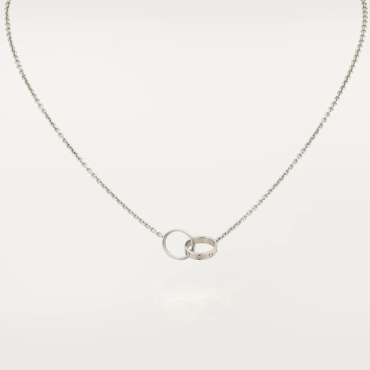 [AURORA]LOVE HALSKETTE ROTGOLD UND SILBER 