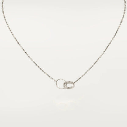 [AURORA]LOVE HALSKETTE ROTGOLD UND SILBER 