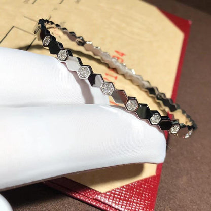 [AURORA]BEE LOVE SILVER DIAMOND BRACELET
