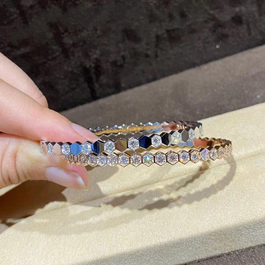 [AURORA]BEE LOVE GOLD BRACELET FULL DIAMOND
