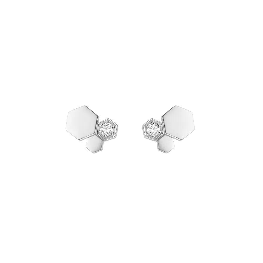 [AURORA]BEE LOVE SILVER DIAMOND EARRINGS