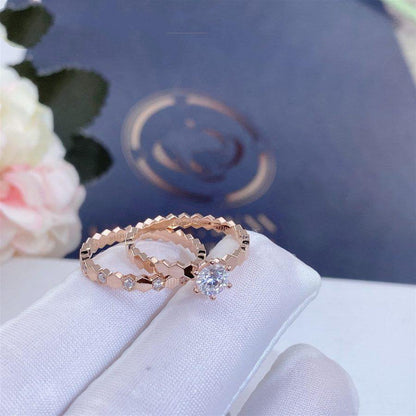 [AURORA]BEE LOVE RING PINK GOLD 1 DIAMOND