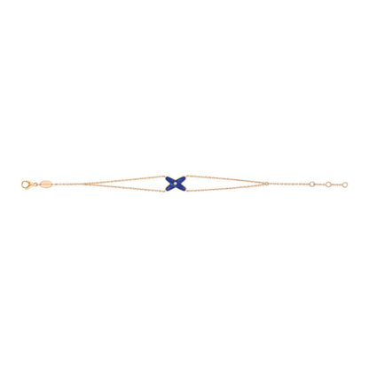 [AURORA]JEUX BRACELET BLUE AGATE PINK GOLD 1 DIAMOND