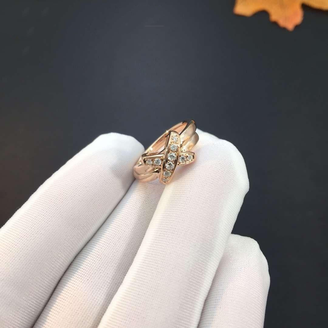 [AURORA]JEUX DE PINK GOLD DIAMOND RING