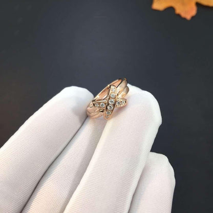 [AURORA]JEUX DE PINK GOLD DIAMOND RING