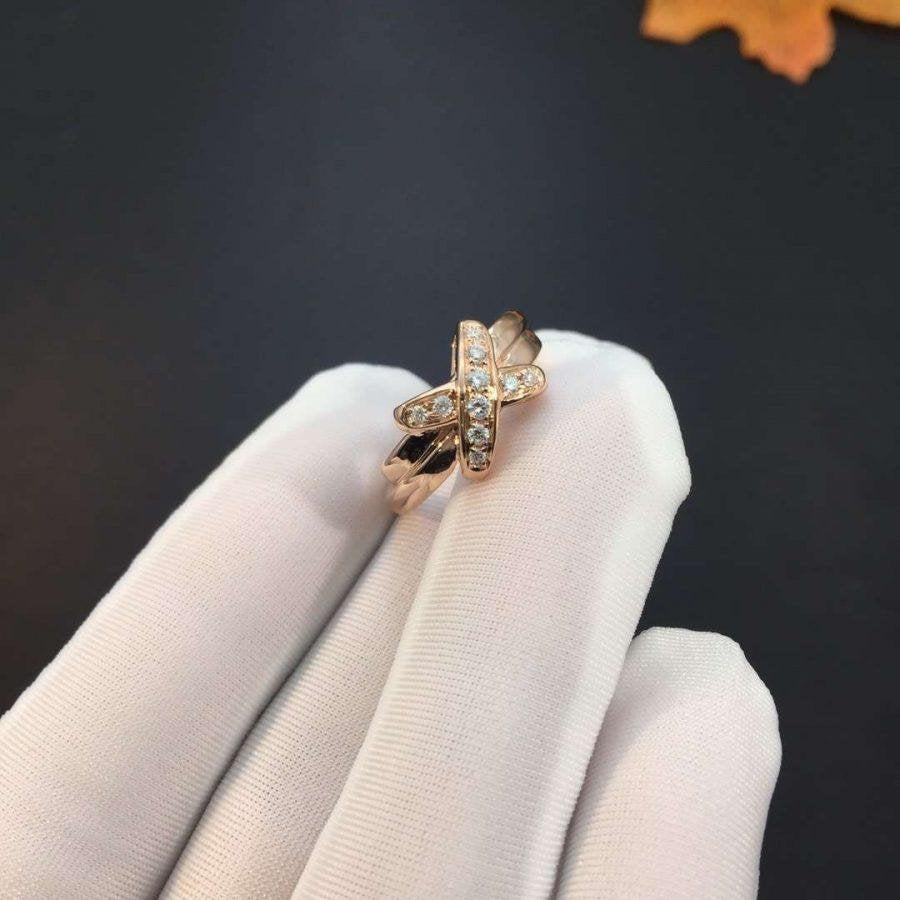 [AURORA]JEUX DE PINK GOLD DIAMOND RING