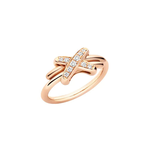[AURORA]JEUX DE PINK GOLD DIAMOND RING