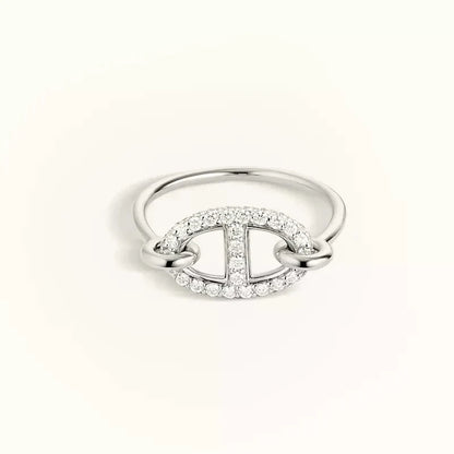 [AURORA]ロンド スモール シルバー ダイヤモンド リング