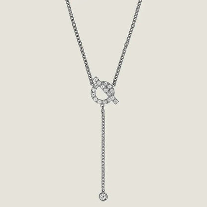 [AURORA]FINESSE SILBER DIAMANT HALSKETTE