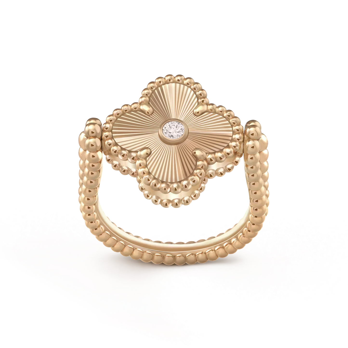 [basloveJW]CLOVER RIVERSIBLE ROSÉGOLDRING