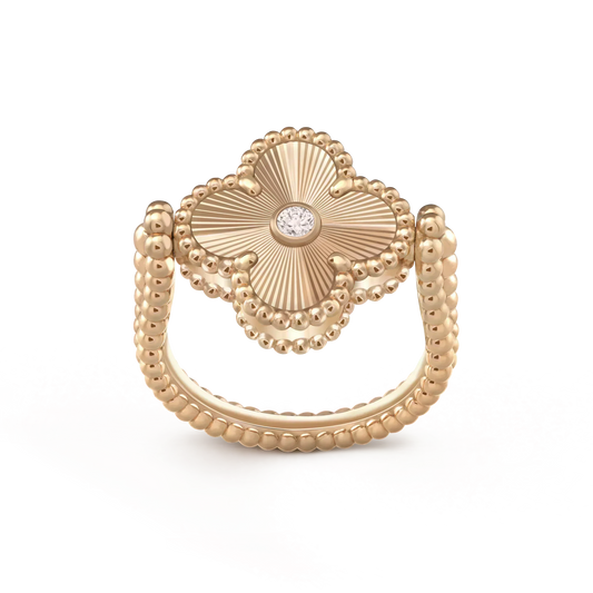 [basloveJW]CLOVER RIVERSIBLE ROSÉGOLDRING