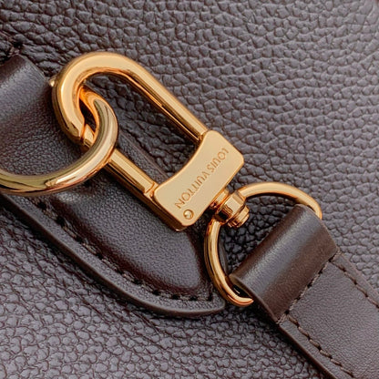 SPEEDY BANDOULIERE 25 IN DARK BROWN MONOGRAM EMPREINTE CALFSKIN EMBOSSED LOGO