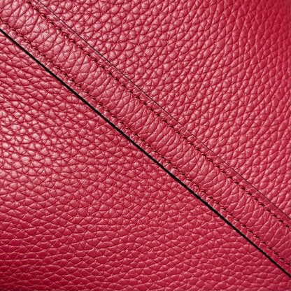 HERMES 25S PICOTIN LOCK 18 IN ROSSO ANCORA RED CALFSKIN GOLD HARDWARE