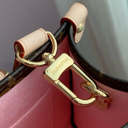 ONTHEGO PM CHERRY BLOSSOM IN SAKURA BROWN MONOGRAM COATED CANVAS