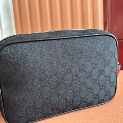 SMALL CROSSBODY BAG 23.5 IN BLACK GG CANVAS