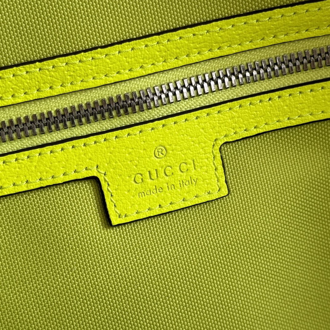 GUCCI CHROMA LARGE DUFFLE BAG 45 LIME GREEN IN GG MONOGRAM CANVAS