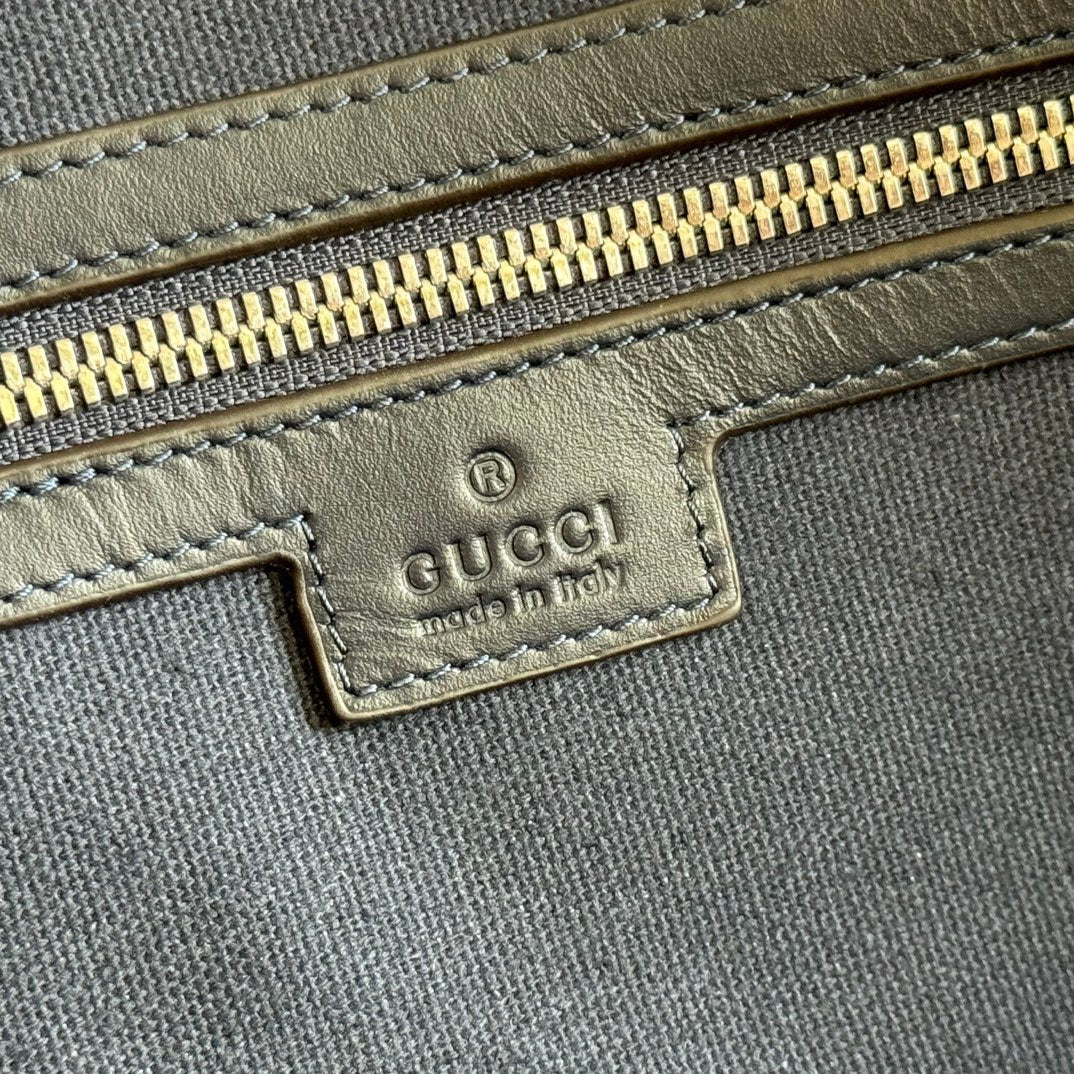 GUCCI CHROMA LARGE DUFFLE BAG 45 BLUE IN GG MONOGRAM CANVAS
