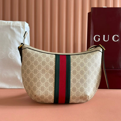 GG 25S EPILOGUE BAG 30 IN BEIGE AND WHITE CALFSKIN