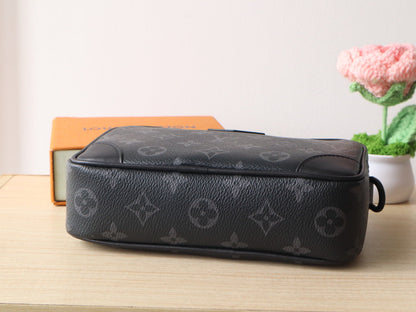 TROCADERO BAG 20 IN BLACK MONOGRAM ECLIPSE CANVAS