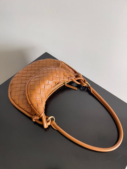SMALL GEMELLI 24 IN BRONZE BROWN LAMBSKIN