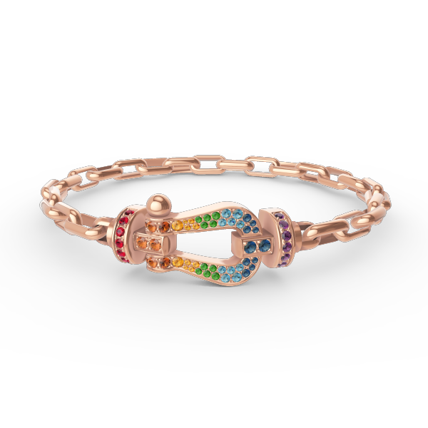 [AURORA]フォース ラージホースシュークラスプメタルブレスレット