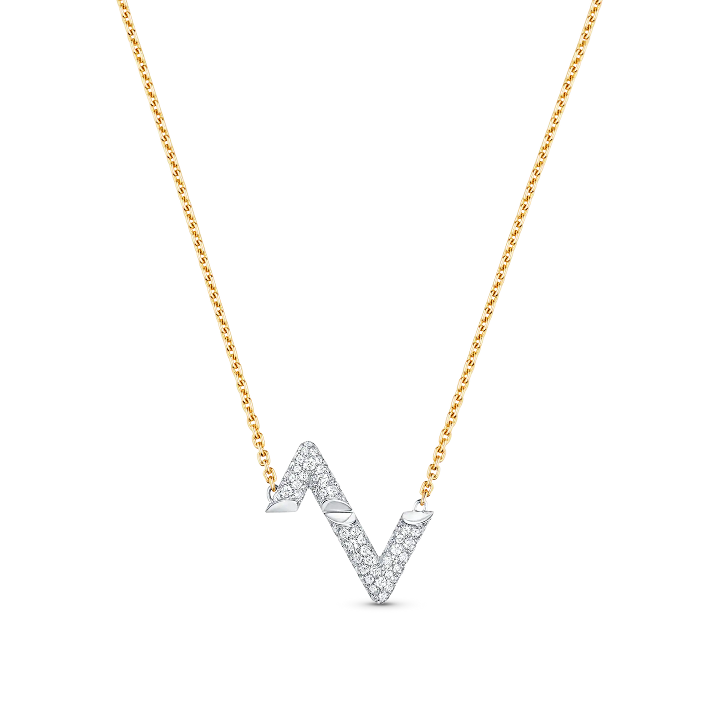 [AURORA]VOLT SILBERNE HALSKETTE MIT DIAMANTANHÄNGER