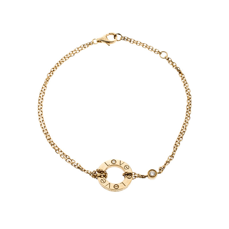 [AURORA]LOVE BRACELET 2 DIAMOND