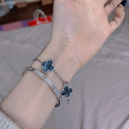 [basloveJW] KLEEBLATT 5 MOTIV PIETERSIT SILBERARMBAND 