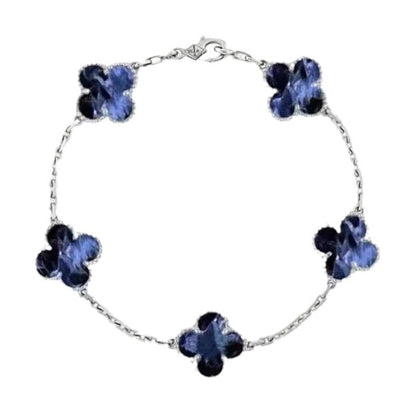 [basloveJW] KLEEBLATT 5 MOTIV PIETERSIT SILBERARMBAND 