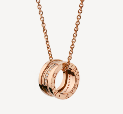 [AURORA]ZERO 1 PINK GOLD DIAMOND NECKLACE