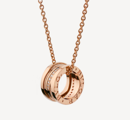 [AURORA]ZERO 1 PINK GOLD DIAMOND NECKLACE