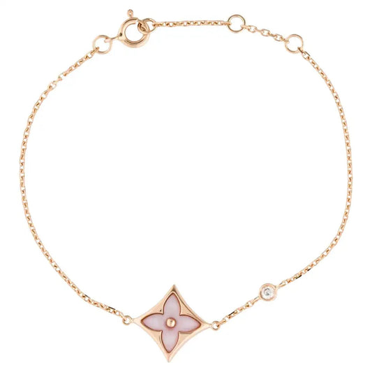 [AURORA]STAR 1 DIAMOND PINK GOLD BRACELET