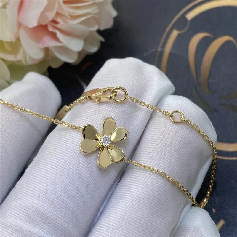 [basloveJW]FRIVOLE GOLD BLUME ROSA MALACHIT ARMBAND
