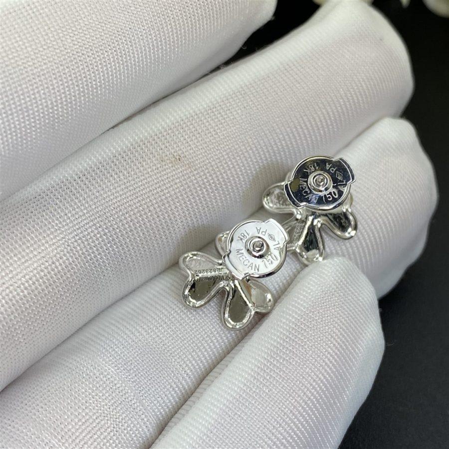 [basloveJW]FRIVOLE MINI SILBERNE BLUMENOHRRINGE