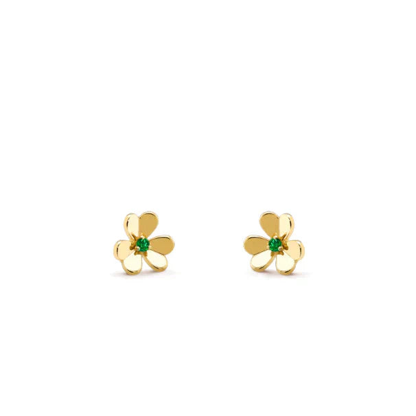 [basloveJW]FRIVOLE BLUMEN-MALACHIT-OHRRINGE