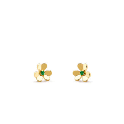 [basloveJW]FRIVOLE BLUMEN-MALACHIT-OHRRINGE