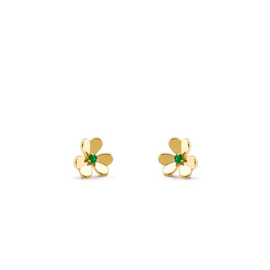 [basloveJW]FRIVOLE BLUMEN-MALACHIT-OHRRINGE