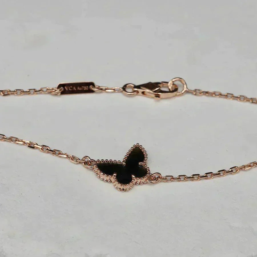[AURORA]BUTTERFLY ONYX  BUTTERFLY BRACELET