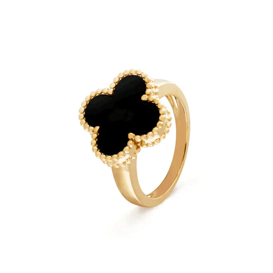 [basloveJW] KLEEBLATT-ONYX-RING