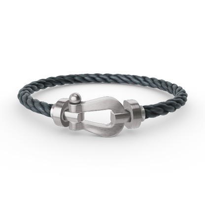 [AURORA]フォース ラージホースシュー ダイヤモンドなしブレスレット シルバー