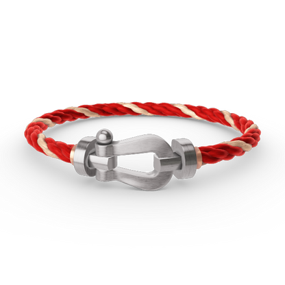 [AURORA]フォース ラージホースシュー ダイヤモンドなしブレスレット シルバー
